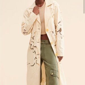 Free People Susanna Eyelet Duster in Ivory